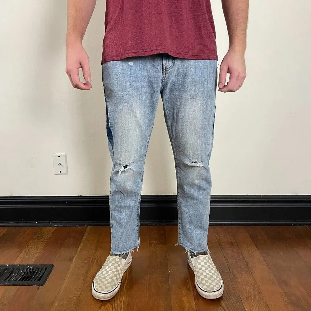 Stradivarius Ripped Regular Fit Jeans